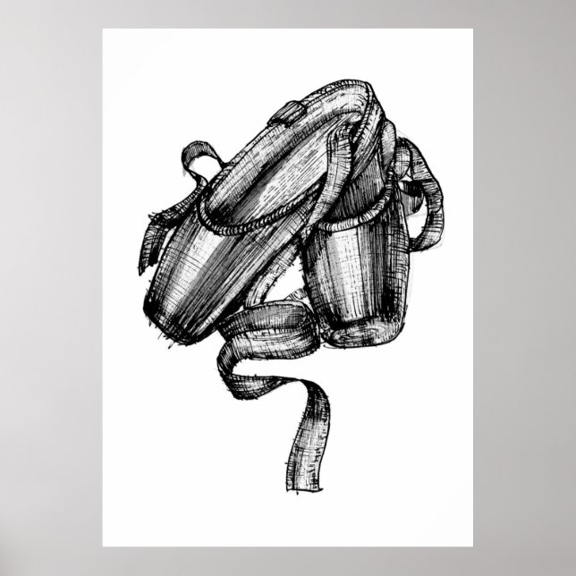 Ballet Slippers Fashion Sketch Poster (Vorne)