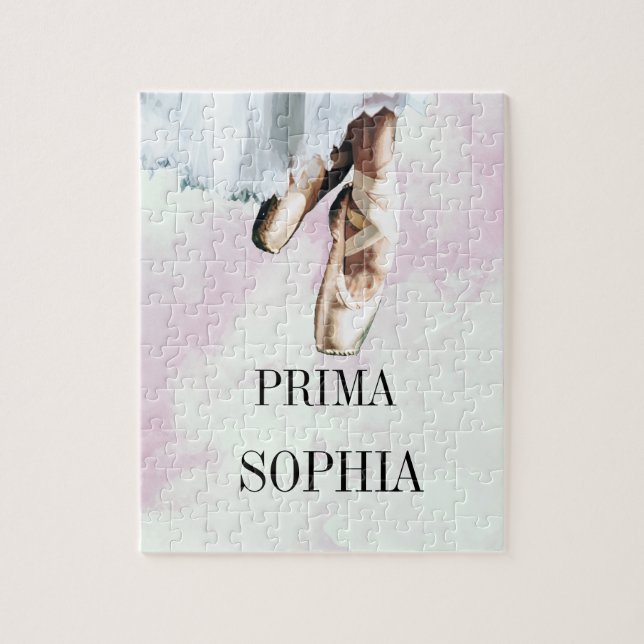 Ballet Slippers Pointe Persönliches Pink (Vertikal)