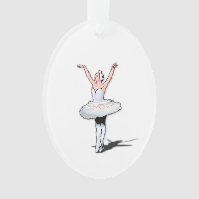 Ballet Star Ballerina Ornement de Noël (devant)