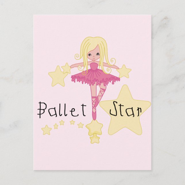 Ballet Star Tshirts und Geschenke Postkarte (Vorderseite)