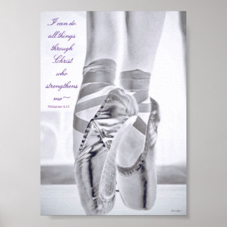 Ballet Stärke in Christ Poster 12x18 Custom Art