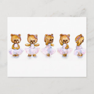 Ballet Steps Postcard Postkarte