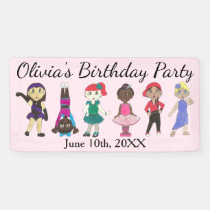 Ballet Stich Jazz Lyrical Dancer Geburtstagsparty Banner