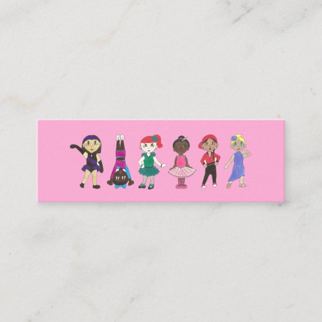 Ballet Stich Jazz Lyrical Hiphop Acro Dance Studio Mini Visitenkarte (Vorderseite)