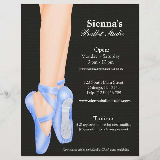 Ballet Studio Flyer (Vorne)