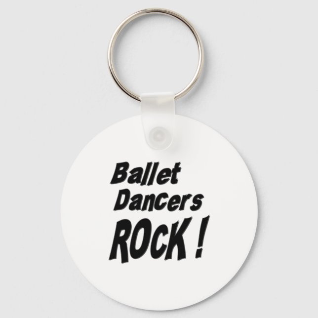 Ballet Tänzer Rock! Schlüsselanhänger (Vorderseite)