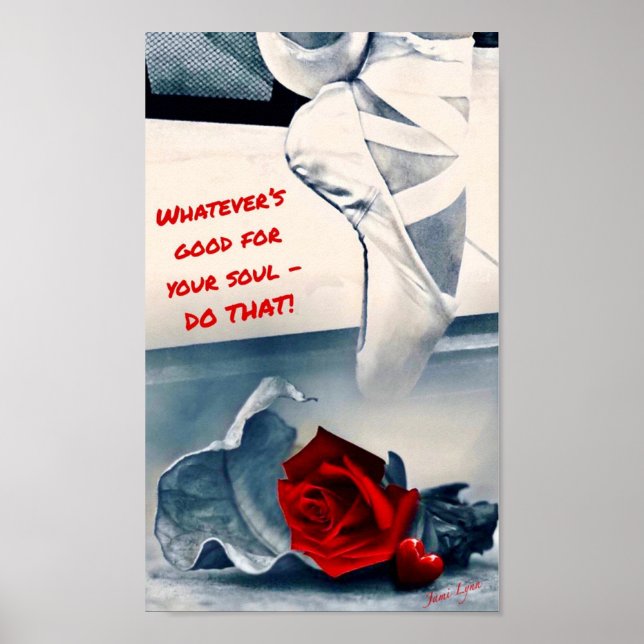 Ballet Tanzposter Motivierend Poster (Vorne)