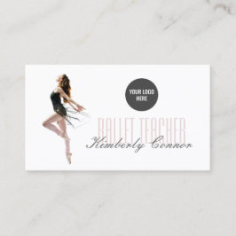 Ballet Teacher Dancing Lady Business Card Visitenkarte