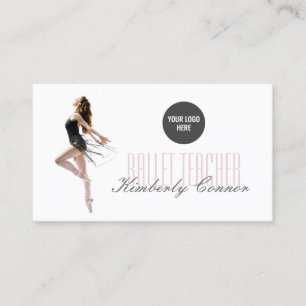 Ballet Teacher Dancing Lady Business Card Visitenkarte