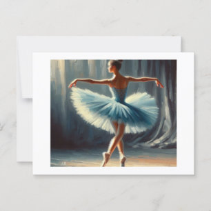 Ballett auf Bühne Postkarte