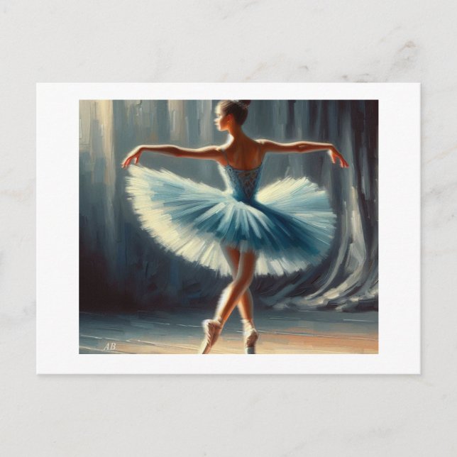Ballett auf Bühne Postkarte (Vorderseite)