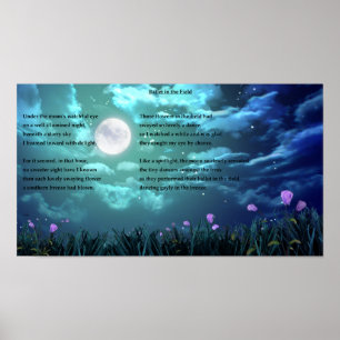 Ballett auf dem Feld Poster