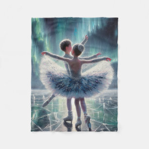Ballett auf Eis Fleecedecke