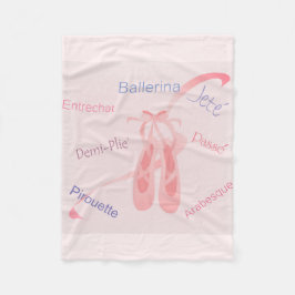 Ballett-Ausdrücke Fleecedecke