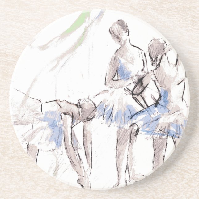 Ballett Ballerina Getränkeuntersetzer (Vorne)