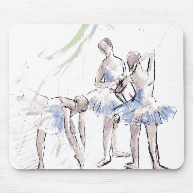 Ballett Ballerina Mousepad (Vorne)