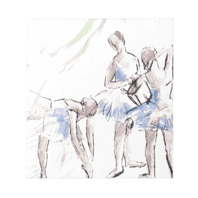 Ballett Ballerina Notizblock (Vorderseite)