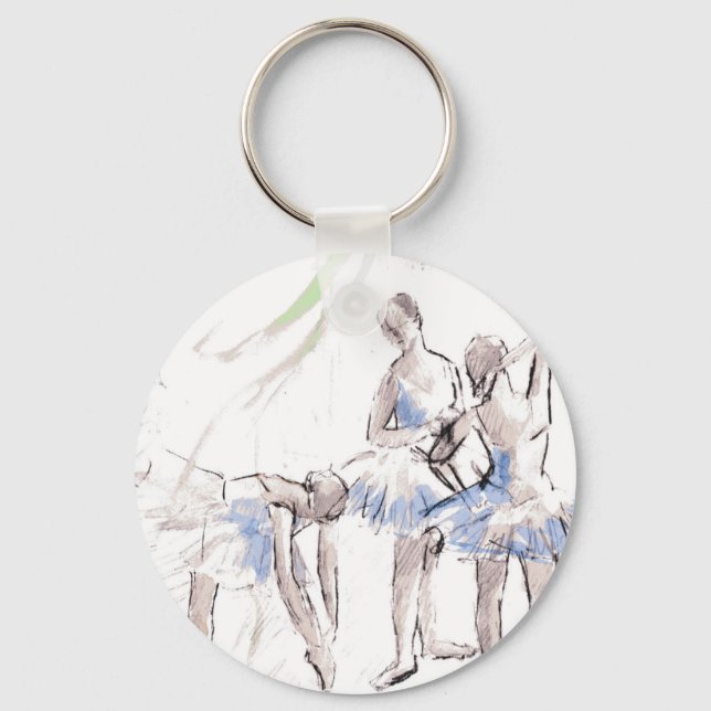 Ballett Ballerina Schlüsselanhänger (Vorderseite)