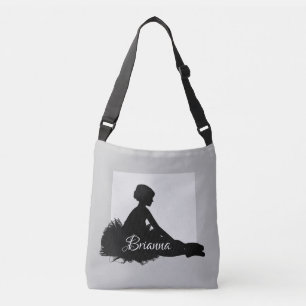 Ballett-Ballerina-Silhouette Tanz Tragetaschen Mit Langen Trägern