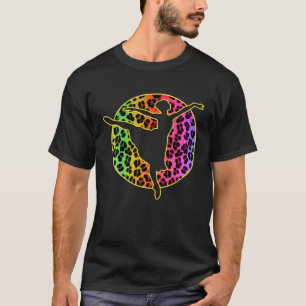 Ballett Dancing Dress Leopard Frauen Tänzerin Ball T-Shirt