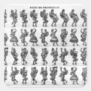 Ballett der Polichinelles Quadratischer Aufkleber