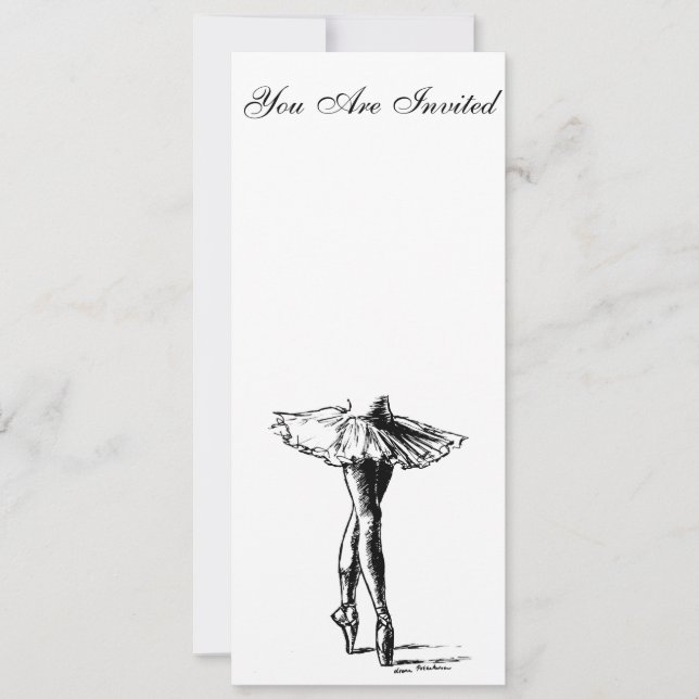  Ballett Einladung (Vorderseite)