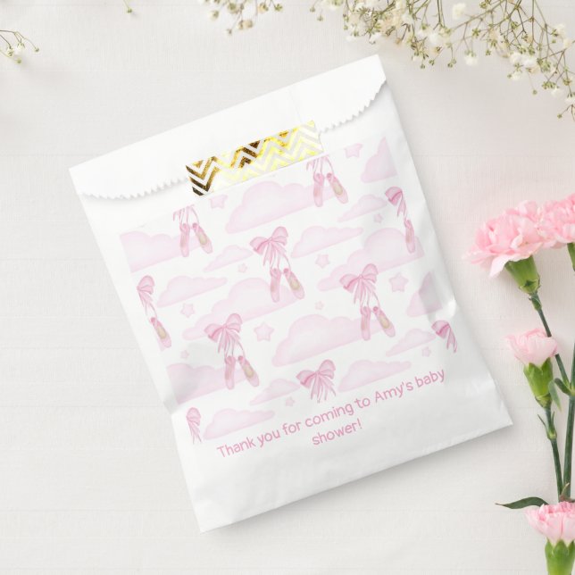 Ballett Geburtstagsparty Kinderdusche Pink Balleri Geschenktütchen (Versiegelt)