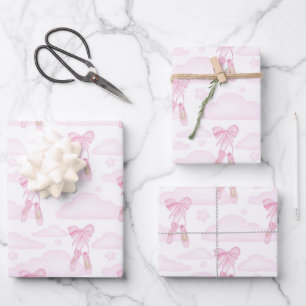 Ballett-Geschenkpapier, Ballerina-Geschenkverpacku Geschenkpapier Set