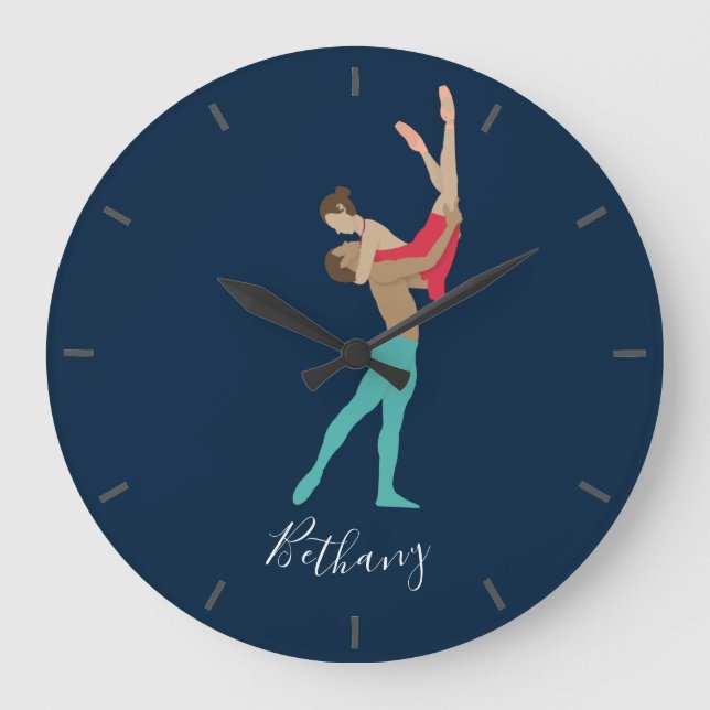 Ballett Große Wanduhr (Vorderseite)