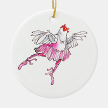 Ballett-Huhn-Weihnachtsverzierung