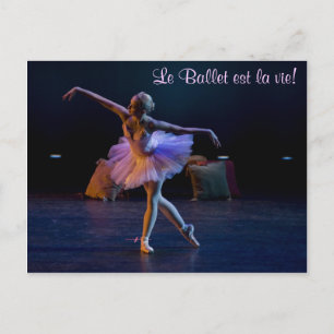 Ballett ist Lebenskarten Postkarte