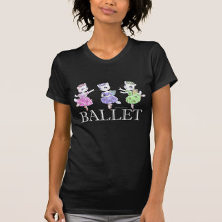 Ballett-Katzen-Dunkelheits-T - Shirt