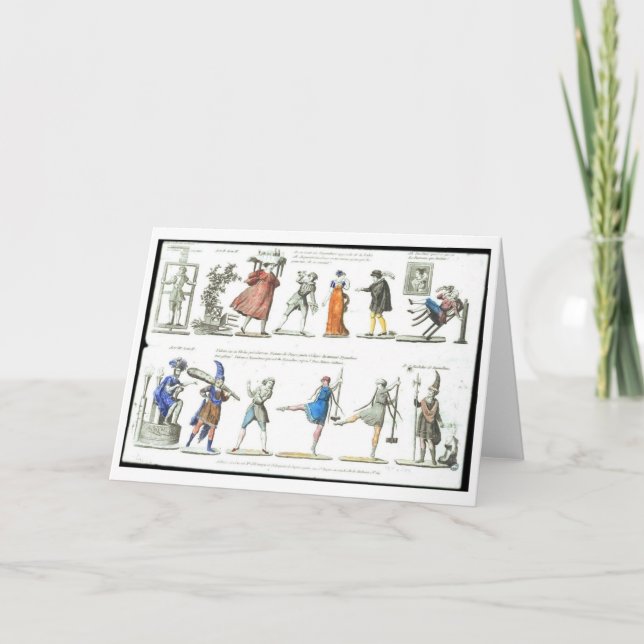 Ballett-Kostüm-Entwurf, Gruß-Karte Karte (Vorderseite)
