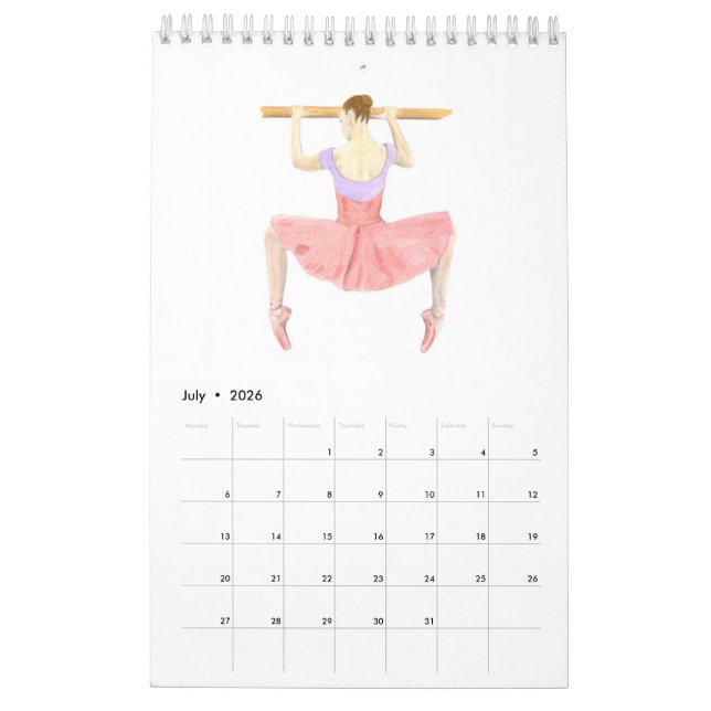 Ballett-Kunst-Kalender Kalender (Jul 2026)