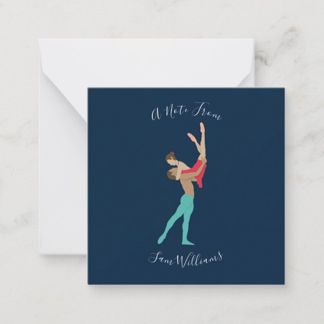 Ballett Mitteilungskarte (Vorderseite)