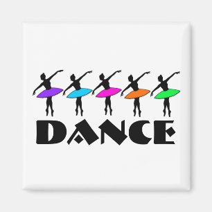 Ballett Neon Ballerinas Tanzlehrer Magnet