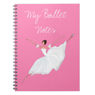 BALLETT-NOTIZBUCH, SCHÖNES ROSA TÄNZER-NOTIZBUCH NOTIZBLOCK