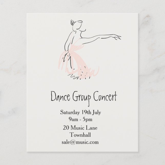 Ballett- oder Modern Dance-Aufführung Flyer (Vorne)
