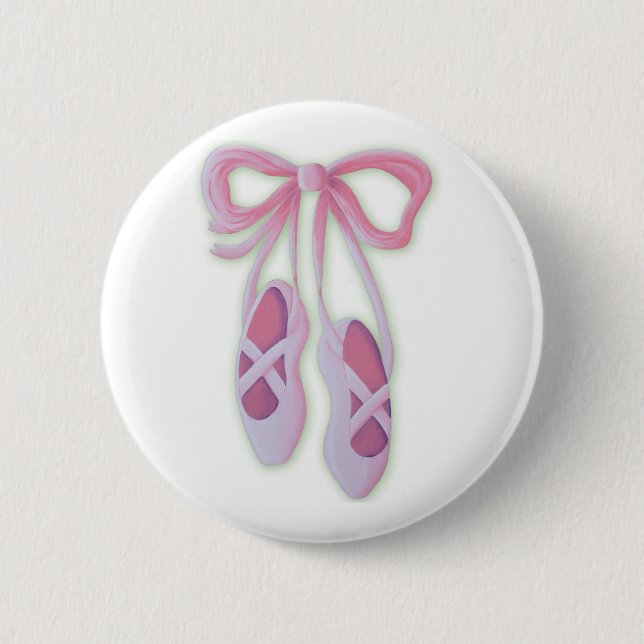 Ballett-Pantoffel Button (Vorderseite)