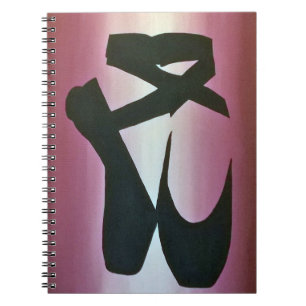 Ballett-Pantoffel-gewundenes Notizbuch Notizblock