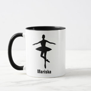 Ballett-Pirouette-Pose-Silhouette Tasse