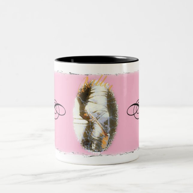 Ballett Pointe Schuh mit der rosa Tasse (Mittel)