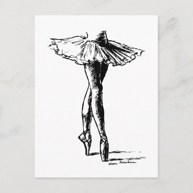 Ballett Postkarte (Vorderseite)