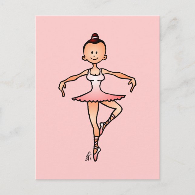 Ballett Postkarte (Vorderseite)