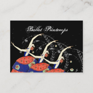 Ballett Printemps Ballerina-Entwurfs-Geschäft Visitenkarte