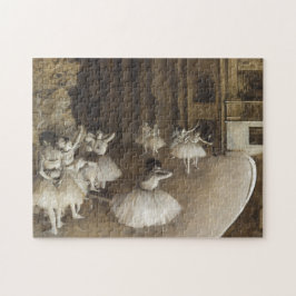 Ballett-Probe auf Bühne von Edgar Degas
