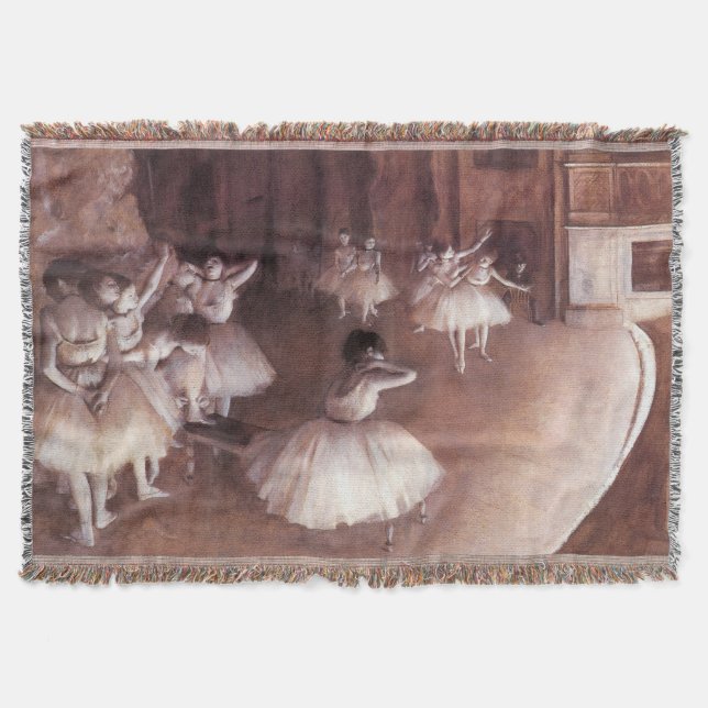 Ballett-Probe auf der Bühne von Edgar Degas Decke (Vorderseite)
