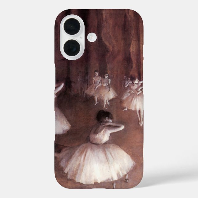Ballett-Probe auf der Bühne von Edgar Degas iPhone 16 Hülle (Rückseite)