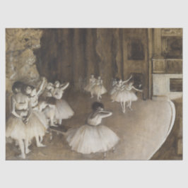 Ballett-Probe über die Bühne von Edgar Degas Seidenpapier