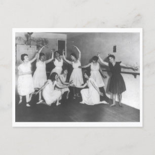 Ballett-Probe Vintage 1916 Postkarte